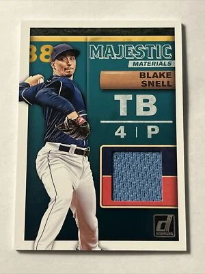 Blake Snell 2019 Donruss Majestic Materials #MM-BS Jersey Tampa Bay Rays - Image 1 of 2