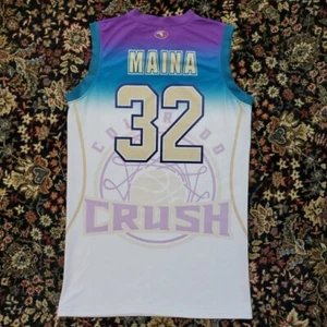 Rare Vintage Purple Teal Colorado Crush Women's Basketball Jersey Small Maina 32 - Bild 1 von 22