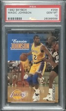 1992 Skybox #358 Magic Johnson PSA 10 Lakers HOF POP 39