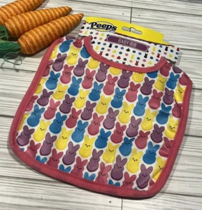 Peeps rosa Ostern Baby Lätzchen Peeps Hasenform Osterlätzchen Peeps Osterkorb U13 - Bild 1 von 6