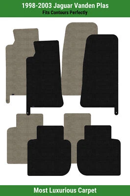 Alfombrillas Lloyd Luxe fila delantera y trasera para Jaguar Vanden Plas 1998-2003  Foto 1 de 4