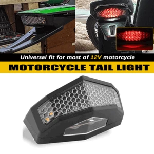 Motorcycle Dirt Bike LED Rear Brake Tail Light Turn Signal Running LampUniversal - Picture 1 of 8