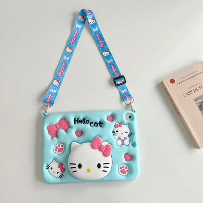 Hello Cat Kids Shockproof Case For iPad 10th 9 8 7 mini 6 5 4 3 Air 1 2 Pro 11 - Image 1 of 4