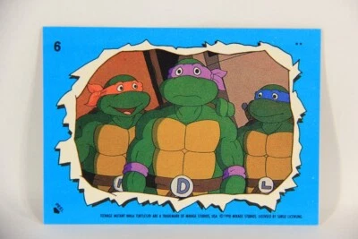 Teenage Mutant Ninja Turtles 2nd 1989 Sticker #6 Michaelangelo Donat Leo L017905 - Image 1 of 2