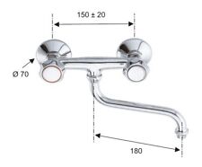 CILVANI rubinetto cucina a muro (modelli a scelta)
