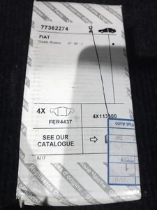 Fiat Ducato 1994-2006 Rear Brake Pads (A10306) - Picture 1 of 2