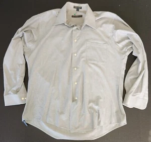 geoffrey beene shirt Large Lite Blue Fitted - Imagen 1 de 12