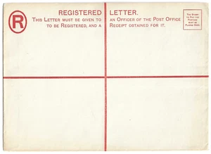 GIBRALTAR - 1889 Reina Victoria TALLA I - 2O Céntimos SOBRE REGISTRADO Sin Usar - Imagen 1 de 3
