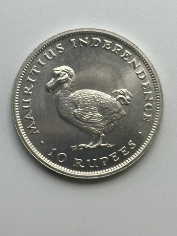 British Africa Mauritius 1971 10 Rupees Dodo BU Cover