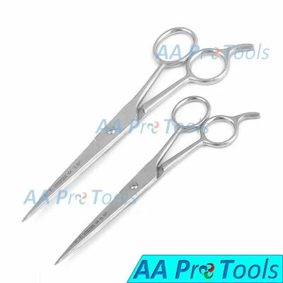 Professional GERMAN Barber Hair Cutting Scissors Shears 7.5" + Free Scissor 6.5" - Image 1 of 3
