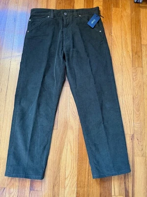 DRAKE'S LONDON - LNWT Olive Japan Selvedge Needlecord 5-Pocket Trouser - Sz 31 - Image 1 of 4