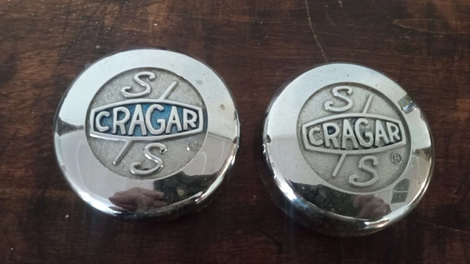 CRAGER  vintage  Wheel Center CapS chrome Finish - Image 1 of 1