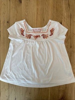 American Girl BeForever Girls, Top, Short-Sleeved with embroidery, white, size S - Image 1 of 3