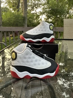 Nike Air Jordan 13 Retro TD NIÑO PEQUEÑO Got Game Blanco Negro Rojo Zapatos 414581-112 5c Foto 1 de 4