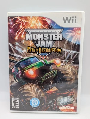 Monster Jam Path Of Destruction (Nintendo Wii) VERY GOOD W/MANUAL! MAIL TOMORROW - Image 1 of 3