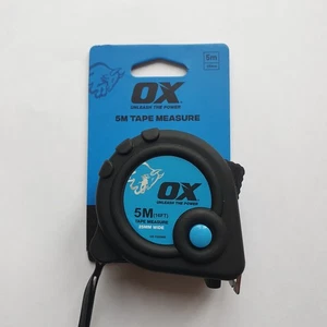 OX 5 m/16 Fuß Profi Maßband 25 mm Klinge Duragrip Gummikoffer OX-T020605 - Bild 1 von 4