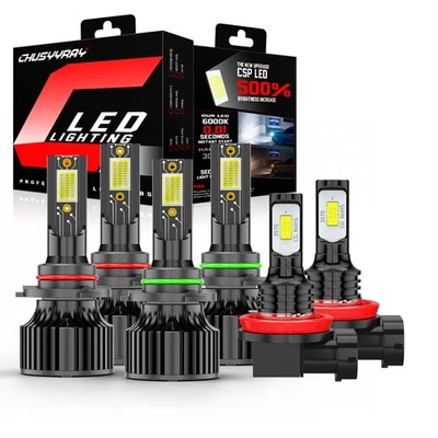 Combo de 6 faros antiniebla altos bajos para Honda CR-V CRV 2015-2018 Foto 1 de 4