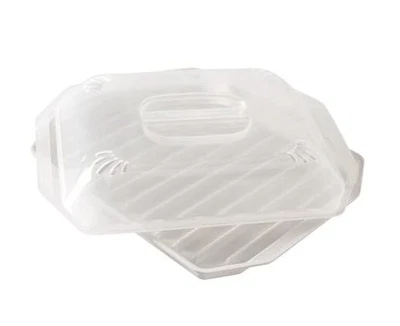  Estante para tocino con tapa, 10,25x8x2 pulgadas 10,3" x 8" x 2" Foto 1 de 4