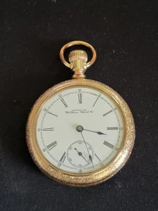 Antique 1800s American Waltham Watch Co. Pocket Watch 5230362 Running & Ticks - Picture 1 of 7