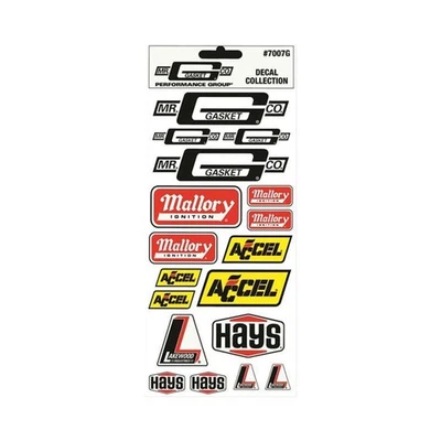 Surtido de calcomanías Mr. Gasket 7007G Foto 1 de 4