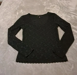 Victoria's Secret Women's Black Lace Top Edgy Gothic Sz. S - Picture 1 of 6