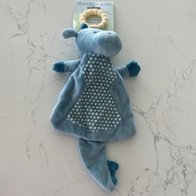 New Douglas baby little Sshlimpie Teether blue dragon silicone ring Plush - Изображение 1 из 4