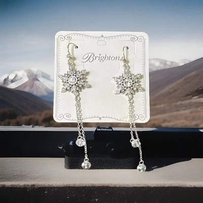 Brighton Earrings SELESTIA Snowflake French Wire  NWT List $68 - Image 1 of 4