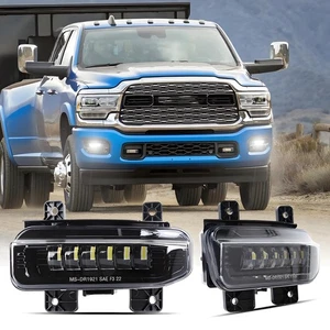 Pair Bumper LED Fog Lights for 2019-2024 Dodge Ram 1500 2500 3500 Pickup Trucks - Picture 1 of 11