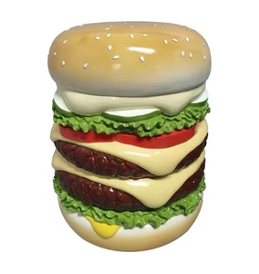 Hamburger Outdoor Garden Statue, 18" (ah) - Picture 1 of 1