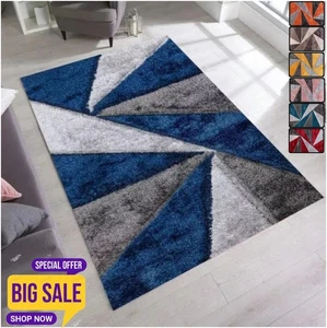 Fluffy Rugs Large Shaggy Rug Living Room Bedroom Anti-Slip Soft Carpet Floor Mat - Picture 1 of 79