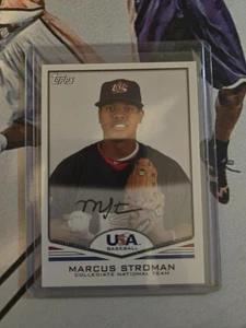 2011 Topps USA Gold #USA-A20 Marcus Stroman AUTO #ed 19/25 - Bild 1 von 2