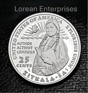 2024 S American Women Quarter-Zitkala-Sa-99.9% PLATA✼PROOF✼ - Imagen 1 de 2