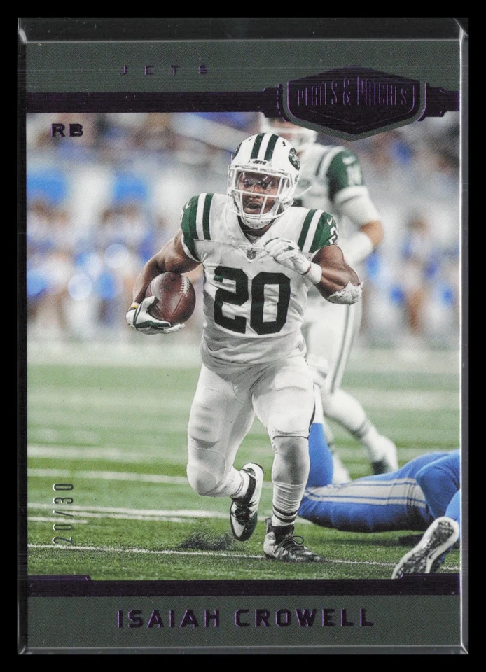 2018 Panini Plates & Patches #147 Isaiah Crowell Purple #/30 - Image 1 of 2