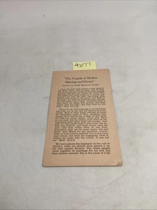 Tragödie der modernen Ehe & Scheidung Powell Baptist Sonntagsschulkomitee - Bild 1 von 5