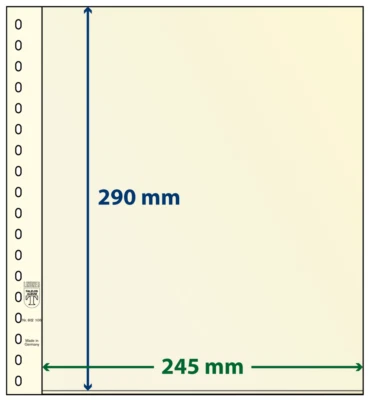 Lindner T-Blanko-Blätter mit einer Tasche im 10er Pack Art.-Nr. 802 106