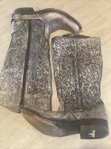 Old Gringo Damen Stiefel Größe 8B Stickerei Blumen 1112 290912 068 4 Cowgirl Hellbraun - Bild 1 von 4