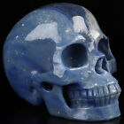 5.0" Blue Aventurine Hand Carved Crystal Skull Realistic Crystal Healing