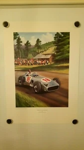 MERCEDES-BENZ W196 Grand Prix Formula One F1 Juan Manuel Fangio Print Poster - Picture 1 of 2
