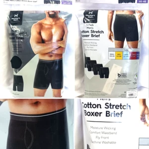 PACK DE 5 CALZONCILLOS BOXER CÓMODOS ALGODÓN ELÁSTICO MARCA PARA HOMBRES XXL 45-48 - Imagen 1 de 11