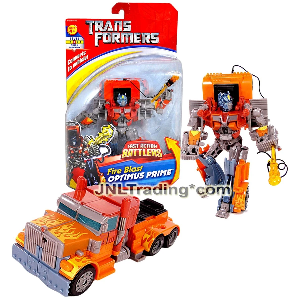 Year 2007 Transformer Fast Action Battlers 6" Figure FIRE BLAST OPTIMUS PRIME - Image 1 of 1