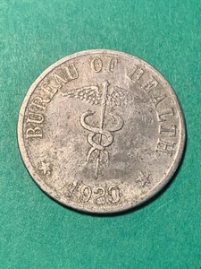 PHILIPPINES CULION LEPER COIN 1920 ONE PESO KM-15 #109 - Picture 1 of 2
