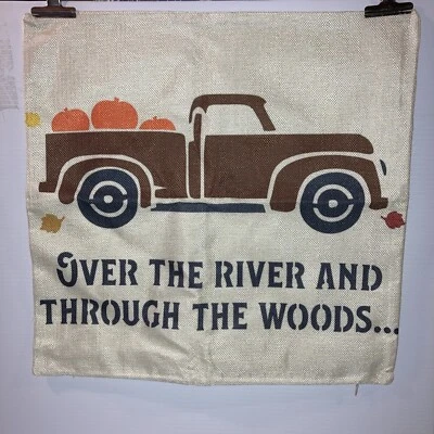 Fall Thanksgiving Harvest Sofa Throw Cushion Cover Pillow Cover Pillow Case”NEW” - Image 1 of 4