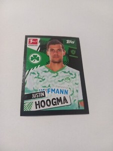 Topps Sticker Justin Hoogma Greuther Fürth NEW 