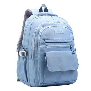 Blue Teen Boys School Backpack College Aesthetic Laptop Bookbag for Women - Picture 1 of 7