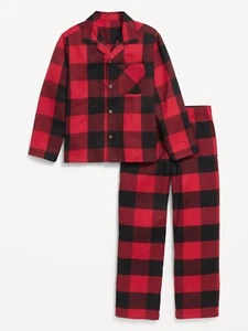 $33 OLD NAVY Kids Flannel Plaid Pajama Set Girls/ Boys (Unisex) Size XS5, NWT! - Picture 1 of 4