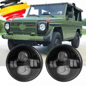 Paar E9 LED Scheinwerfer für PUCH G G-Klasse 250 GD Wolf W460 7 Zoll 45W 9-32V - Bild 1 von 8
