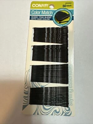 Conair Color Match Bobby Pins, 60 ct, Black - Image 1 of 2