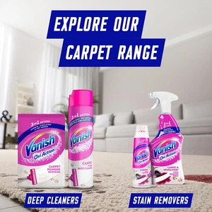Vanish Oxi Action Gold Carpet Care Deep Clean Powder L Dirt Remover, Pet Hair... - Picture 1 of 12