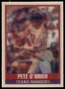 1989 SPORTFLICS. PETE O'BRIEN TEXAS RANGERS. #8