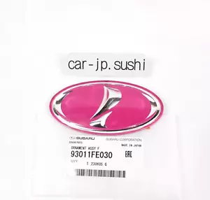 SUBARU Genuine 2000-2005 Impreza G11 GDB STi GDC Front Grille Emblem Pink Badge - Picture 1 of 7